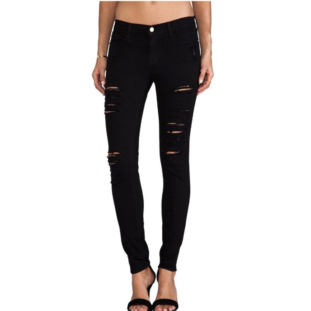 NEW ~ Frame  ~ Denim Le Color Rip Jeans 27